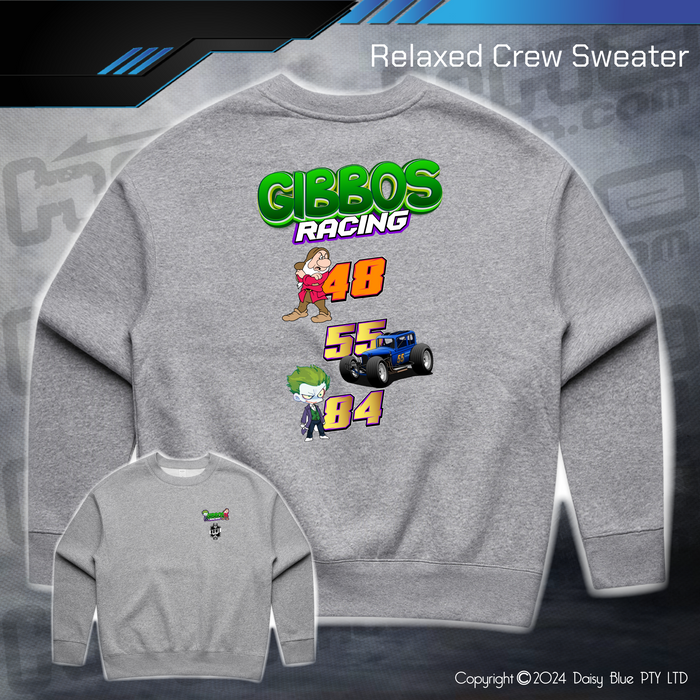 Relaxed Crew Sweater - Gibbo's Racing