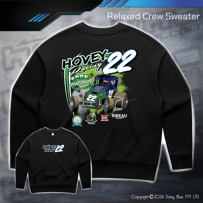 Relaxed Crew Sweater - Hovey Racing