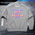 Relaxed Crew Sweater - Infield RACE CAR SH*T