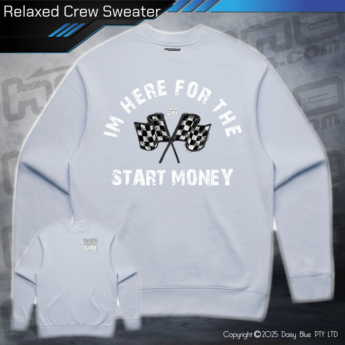 Relaxed Crew Sweater - Infield START MONEY