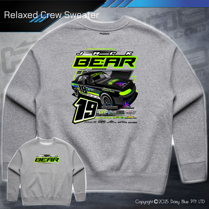 Relaxed Crew Sweater - Jack Bear