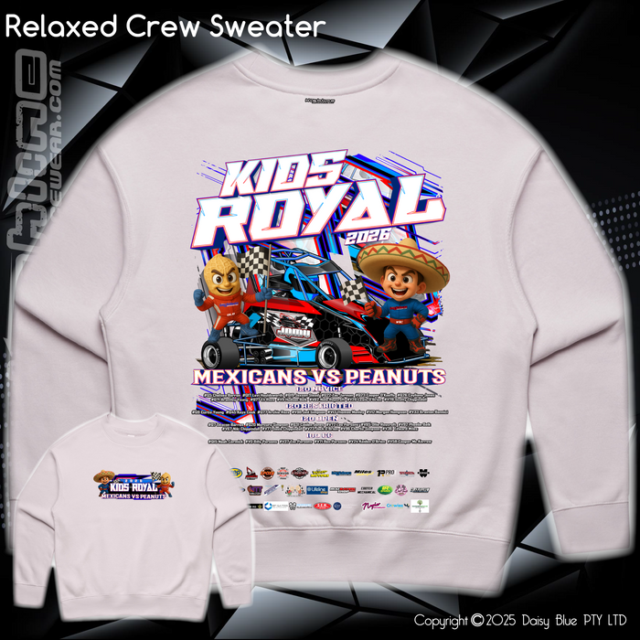 Relaxed Crew Sweater - JQMV Kids Royal 2026