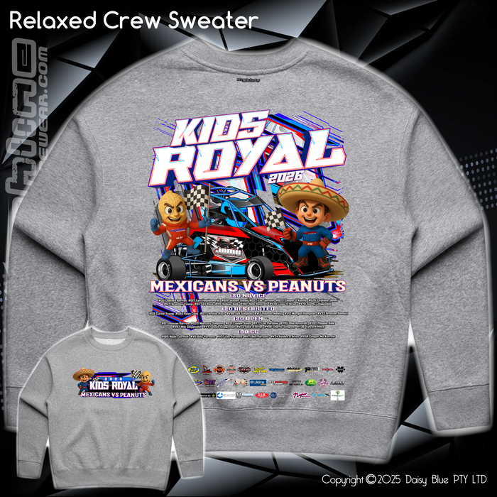 Relaxed Crew Sweater - JQMV Kids Royal 2026