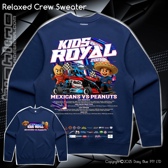 Relaxed Crew Sweater - JQMV Kids Royal 2026