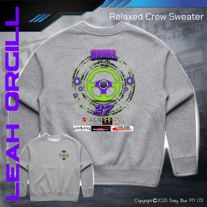 Relaxed Crew Sweater -  Leah Orgill