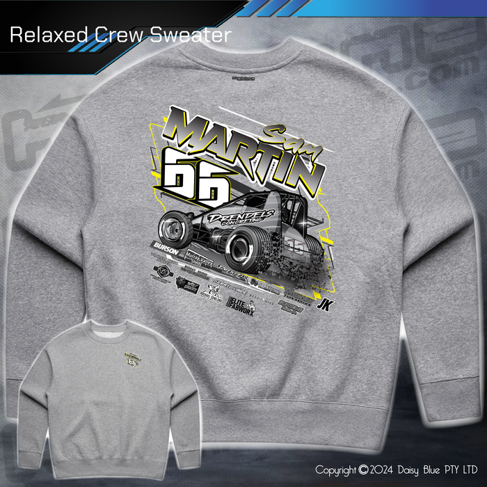 Relaxed Crew Sweater - Martin Motorsport