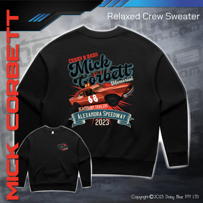 Relaxed Crew Sweater - Mick Corbett Memorial
