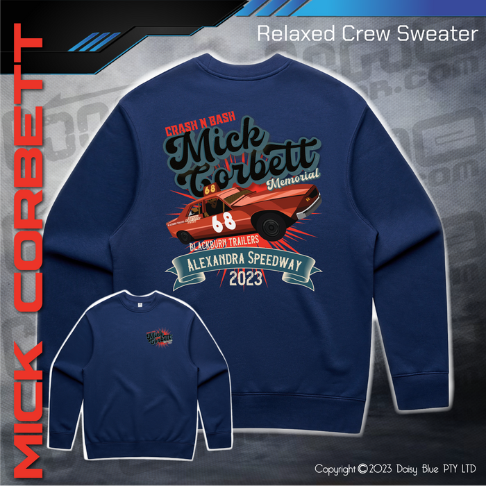 Relaxed Crew Sweater - Mick Corbett Memorial