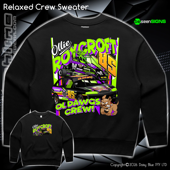 Relaxed Crew Sweater - Ollie 'OL DAWG' Roycroft