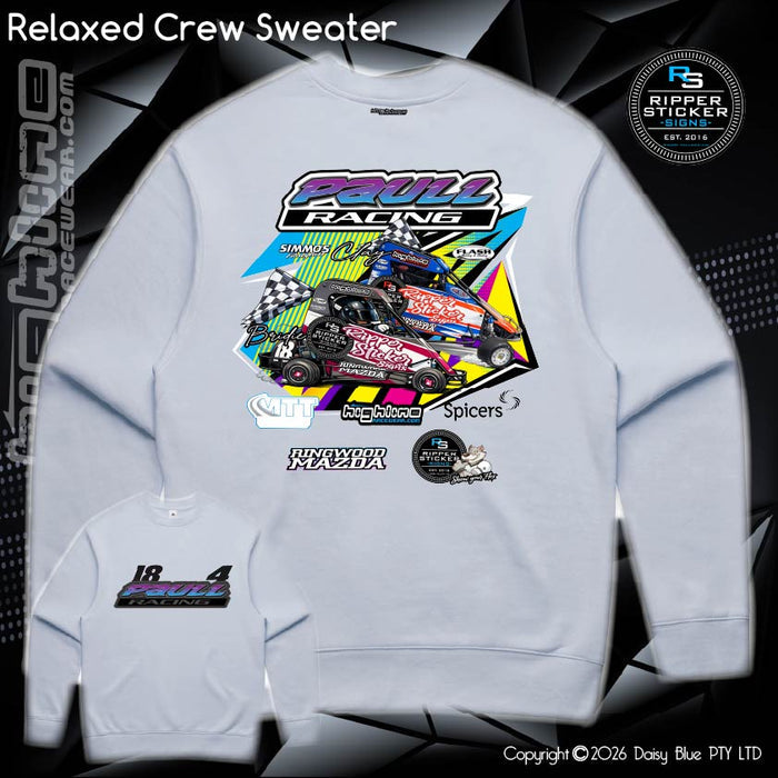 Relaxed Crew Sweater - Paull Racing