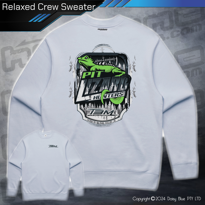 Relaxed Crew Sweater - Pit Lizard Hunter