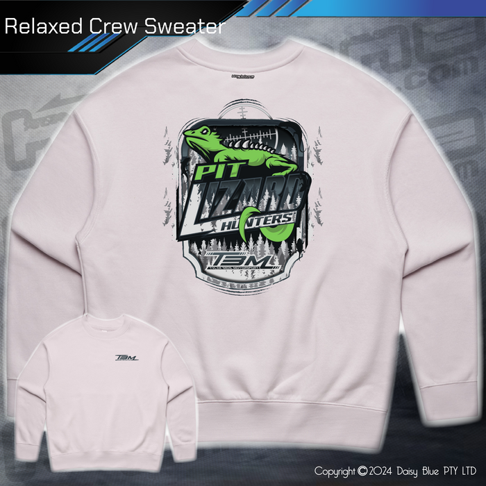 Relaxed Crew Sweater - Pit Lizard Hunter