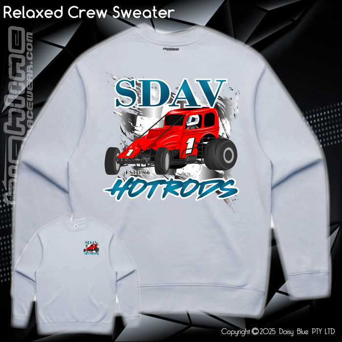 Relaxed Crew Sweater - SDAV Hotrods