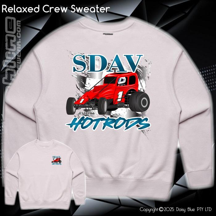 Relaxed Crew Sweater - SDAV Hotrods
