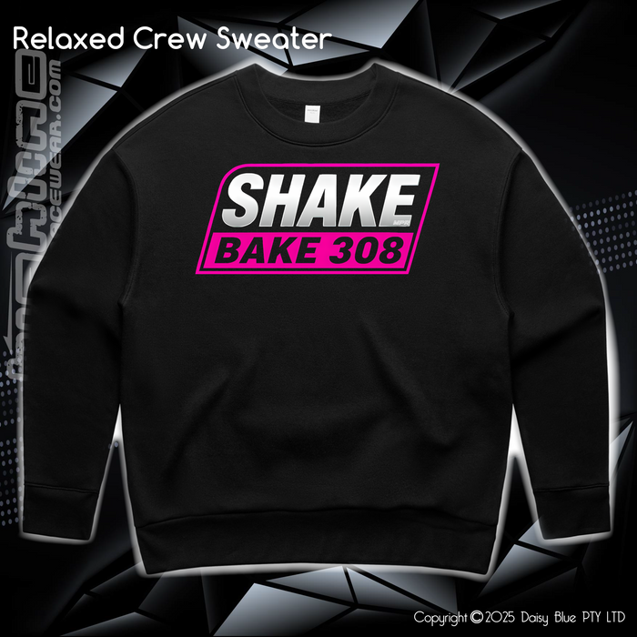 Relaxed Crew Sweater - Shake, Bake & 308 Pink