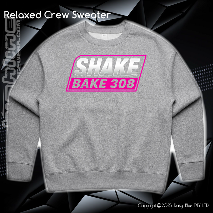Relaxed Crew Sweater - Shake, Bake & 308 Pink