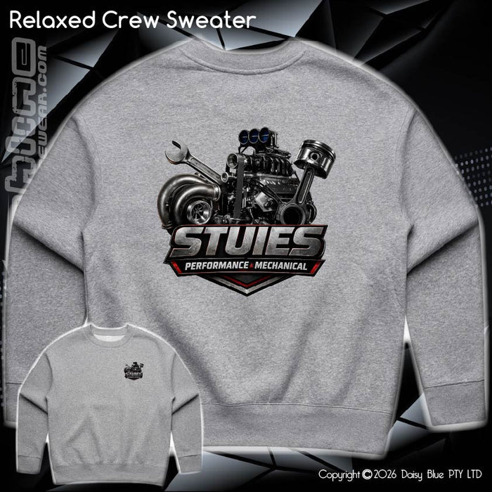 Relaxed Crew Sweater - Stuies