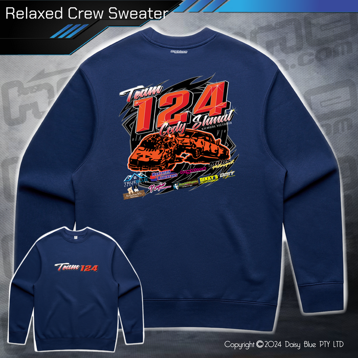 Relaxed Crew Sweater - Team 124