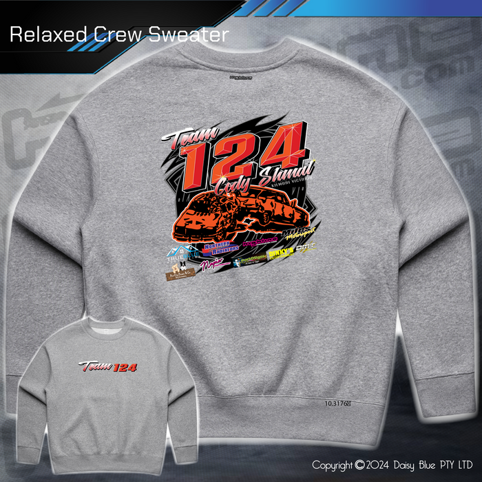 Relaxed Crew Sweater - Team 124