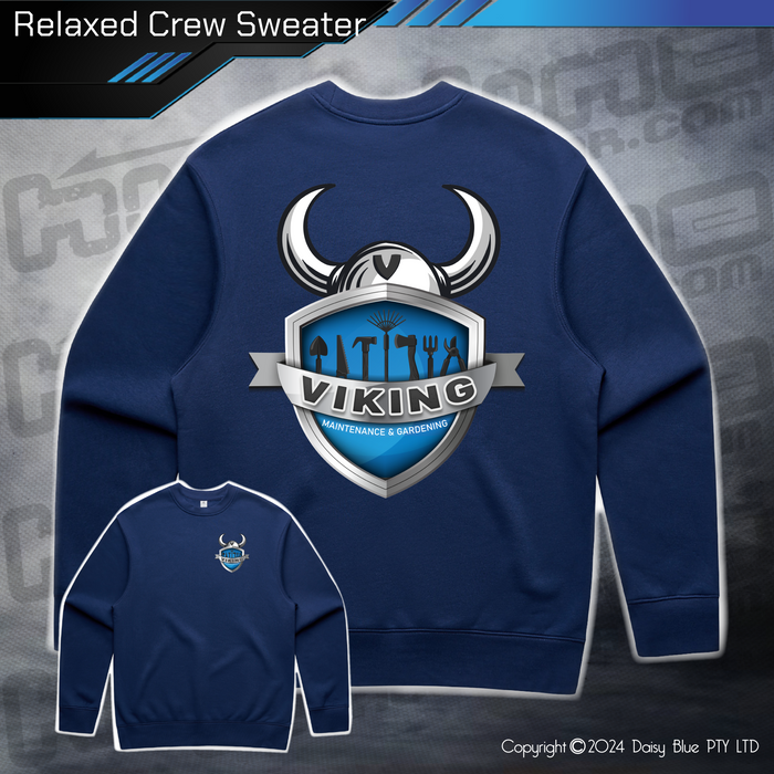 Relaxed Crew Sweater - Viking Maintenance & Gardening