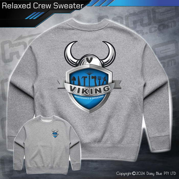 Relaxed Crew Sweater - Viking Maintenance & Gardening