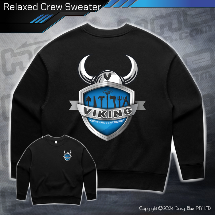 Relaxed Crew Sweater - Viking Maintenance & Gardening