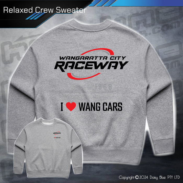 Relaxed Crew Sweater - Wangaratta City Raceway