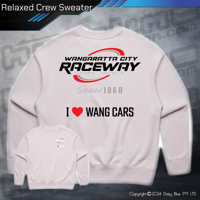 Relaxed Crew Sweater - Wangaratta City Raceway