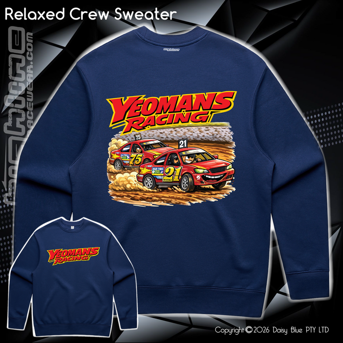 Relaxed Crew Sweater - Yeomans Racing