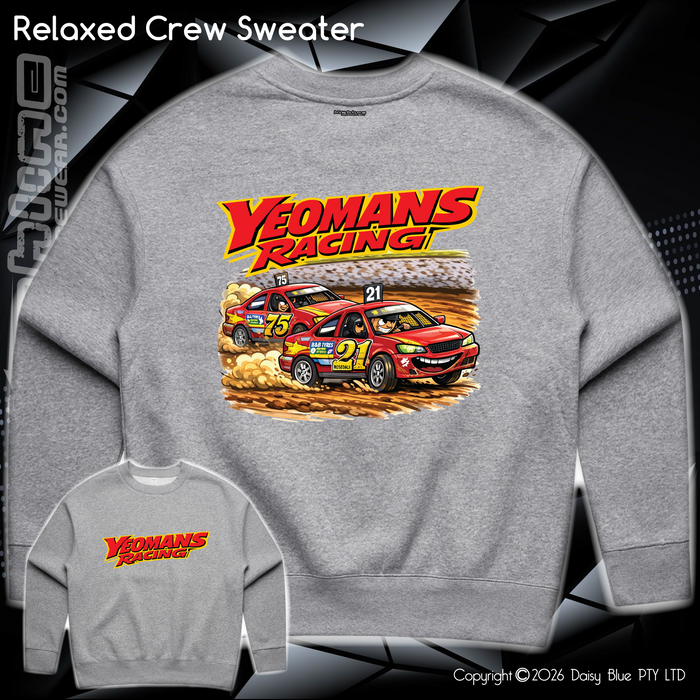 Relaxed Crew Sweater - Yeomans Racing
