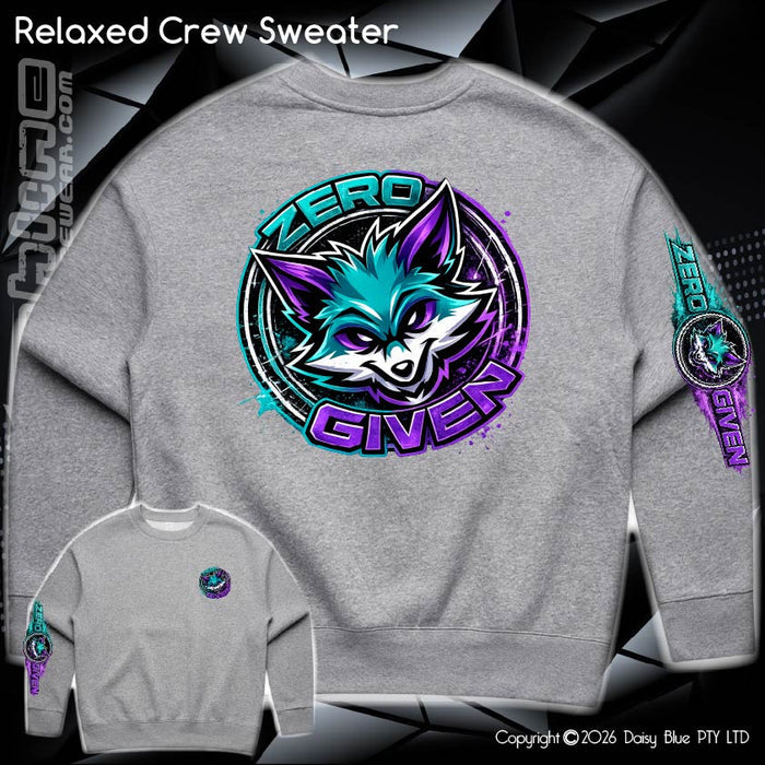 Relaxed Crew Sweater - Zero Fox 2