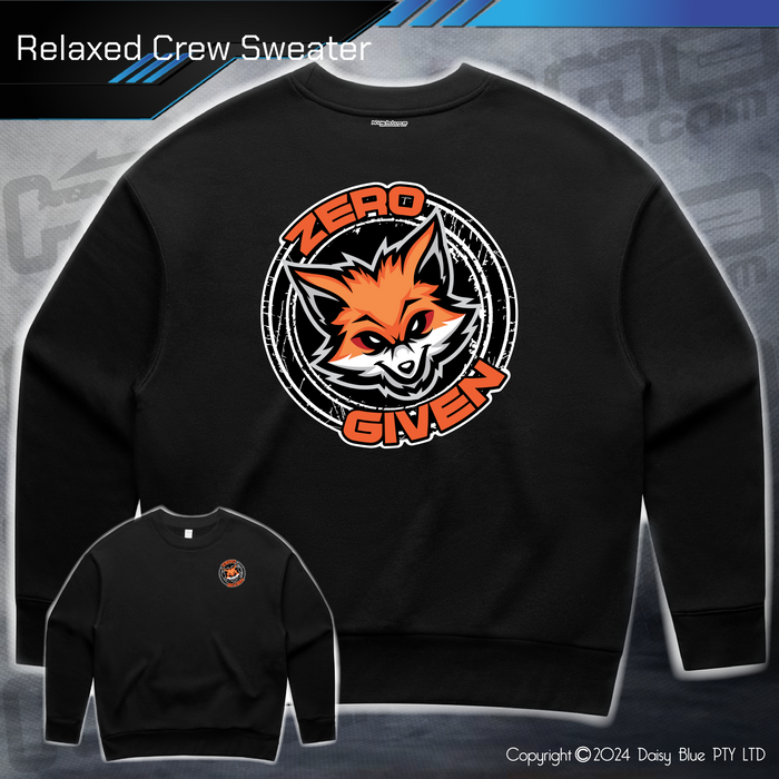 Relaxed Crew Sweater - Zero Fox Given