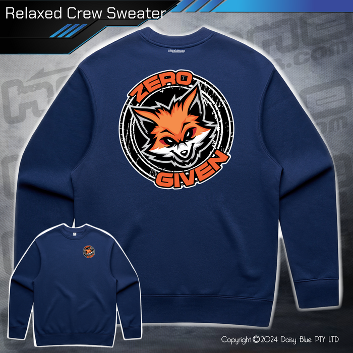 Relaxed Crew Sweater - Zero Fox Given
