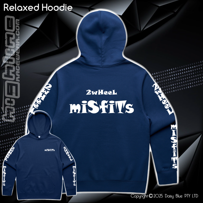 Relaxed Hoodie - 2Wheel Misfits