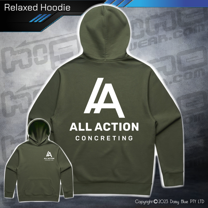 Relaxed Hoodie - All Action Concreting