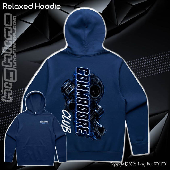 Relaxed Hoodie - CC Neon Blue