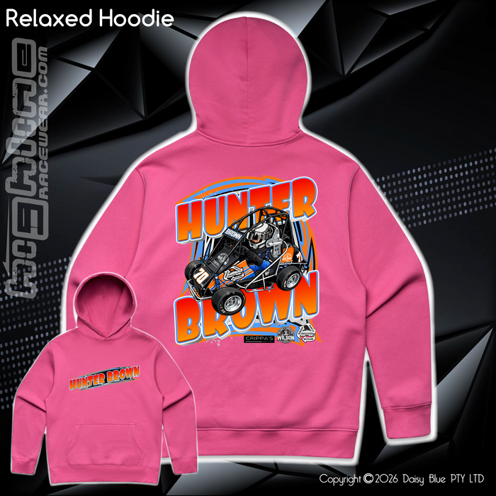 Relaxed Hoodie - Hunter Brown
