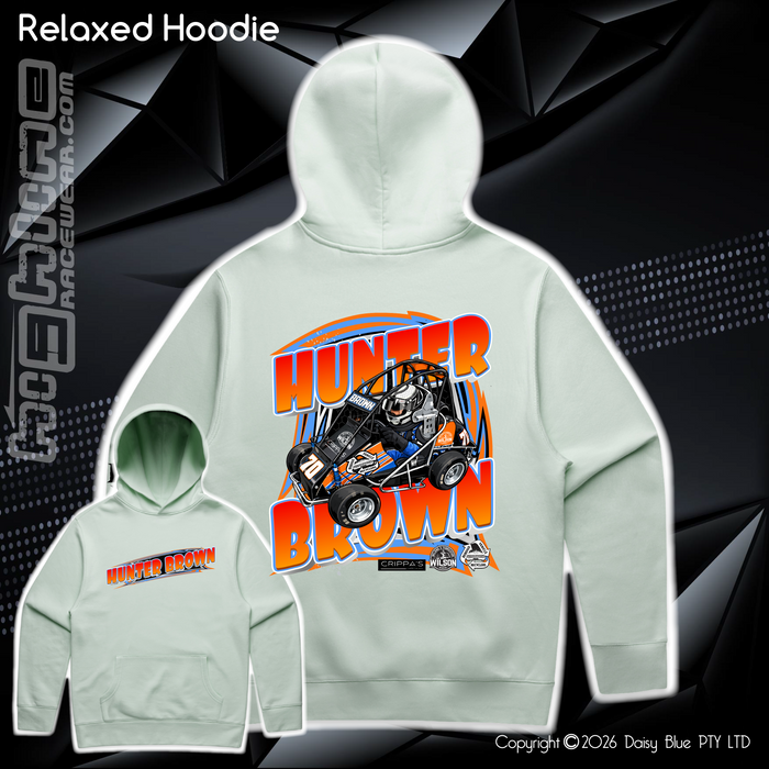 Relaxed Hoodie - Hunter Brown