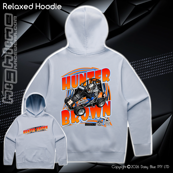 Relaxed Hoodie - Hunter Brown