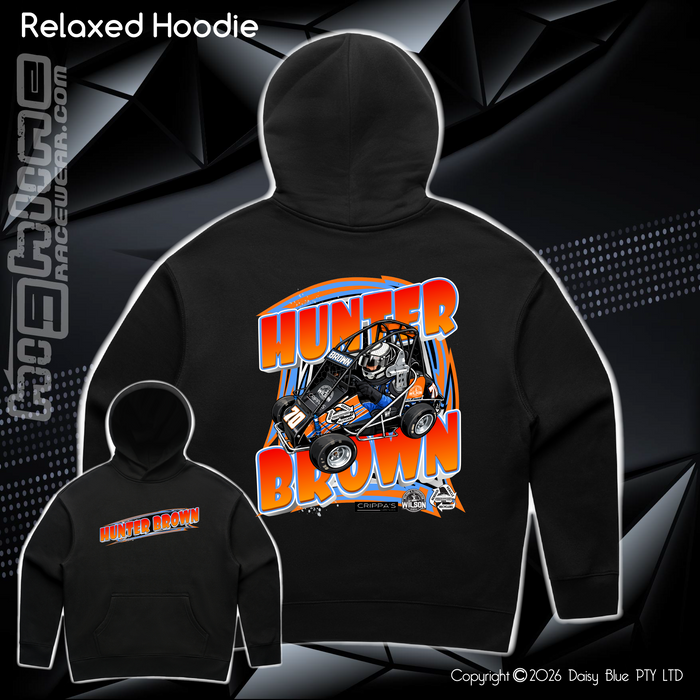 Relaxed Hoodie - Hunter Brown