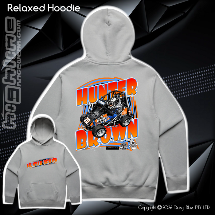 Relaxed Hoodie - Hunter Brown