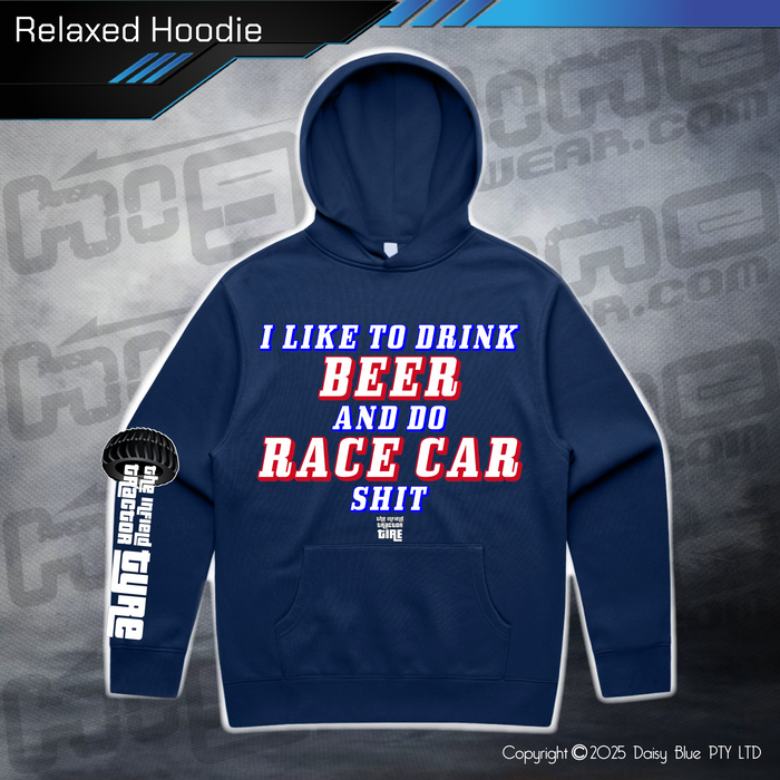 Relaxed Hoodie - Infield RACE CAR SH*T