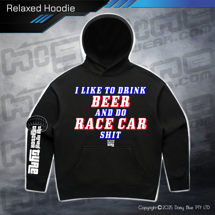 Relaxed Hoodie - Infield RACE CAR SH*T