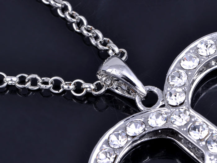 Retro Heart Love Peace Symbol Pendant Necklace