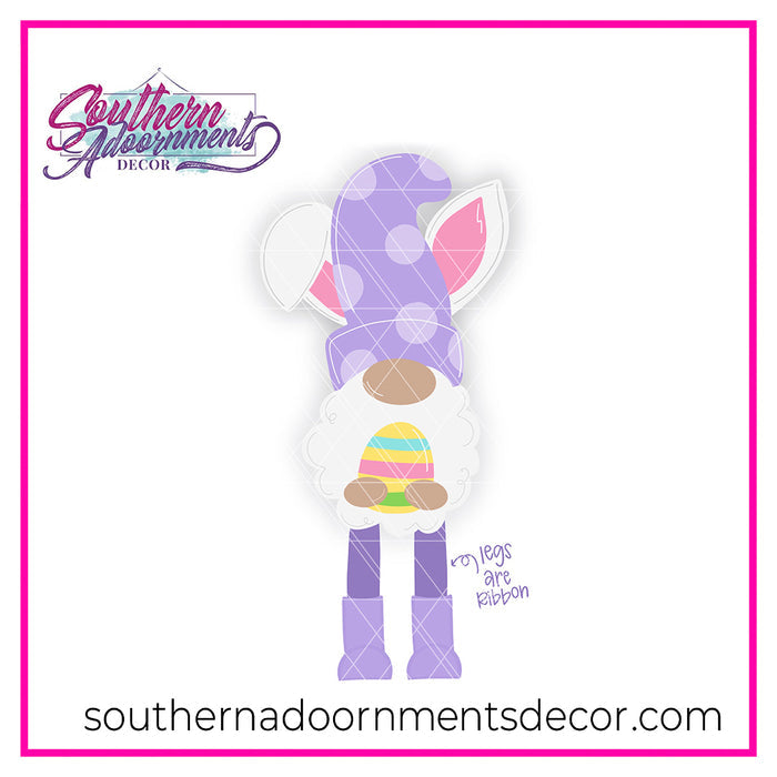 Ribbon Leg Bunny Gnome Blank