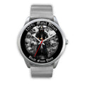 Silver Metal Mesh Silver Link Black Metal Mesh Black Link Black Leather