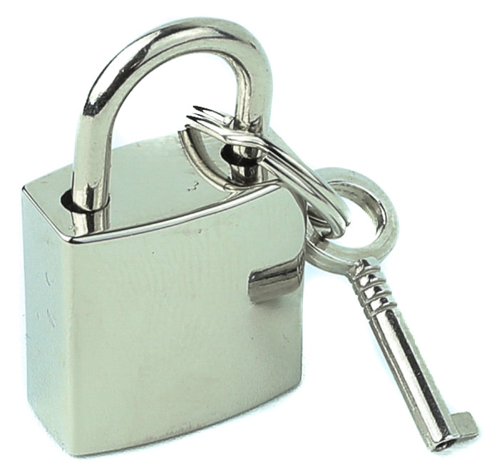 Silver Padlock With Keys