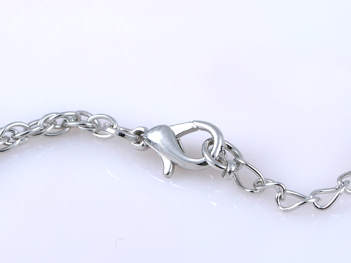 Silver Tone Vine  Leaf Pendant Necklace