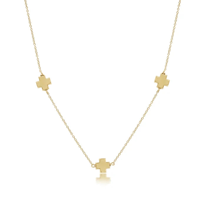 Simplicity Signature Cross Gold 15"