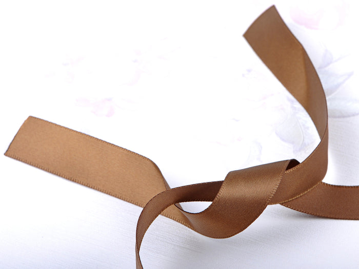 Smokey Quartz Topaz Brown Coffee Ss Bib Ribbon Necklace